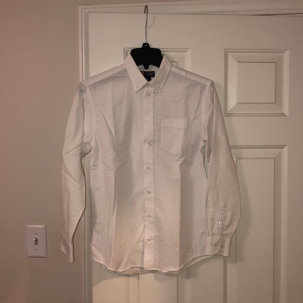 Boys white button up shirt